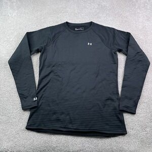 Under Armour Shirt Women XL Black Base Layer 3.0 ColdGear Fitted Thermal Fleece